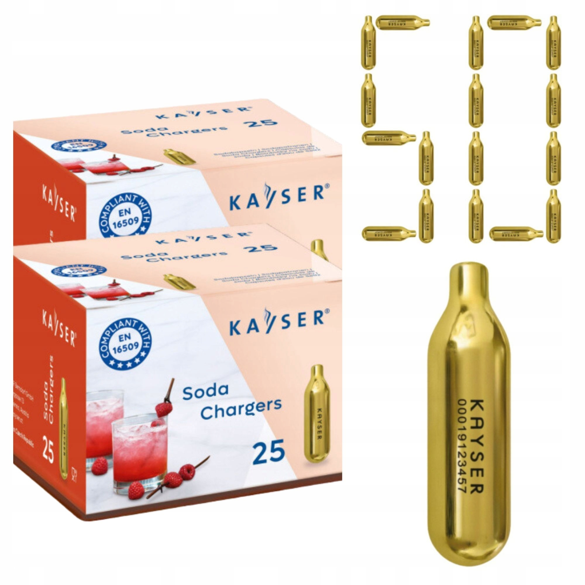 Kayser kartuše do sifónu sódovej vody 0 l 50
