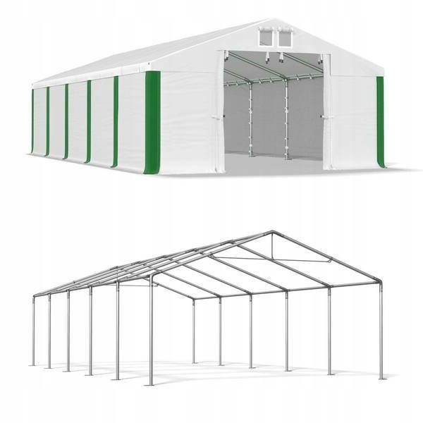 Letný skladovací stan 5x10m, oceľová ventilácia