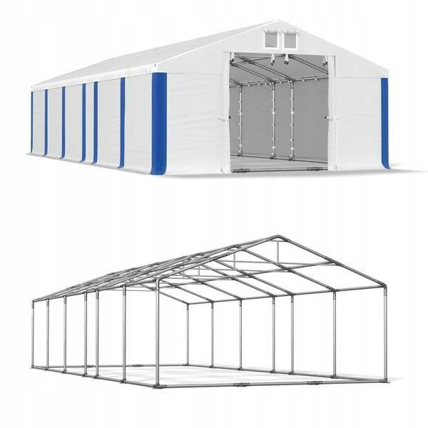 Skladovací stan 5x11m pozinkovaný z PVC 580 ø38 mm