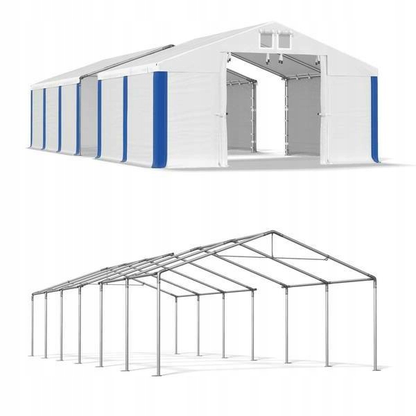 Oceľový skladovací stan 5x15m, stabilný sklad
