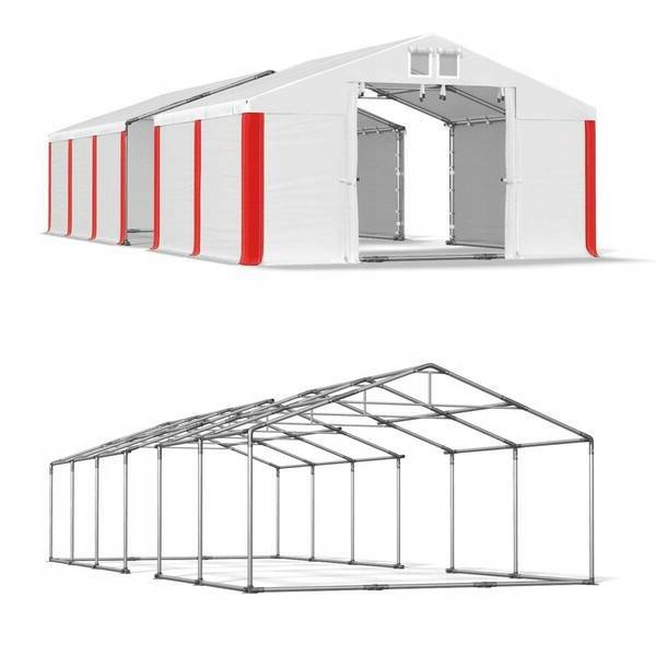 Skladovací stan 5x23m Výstuž strechy z PVC 580
