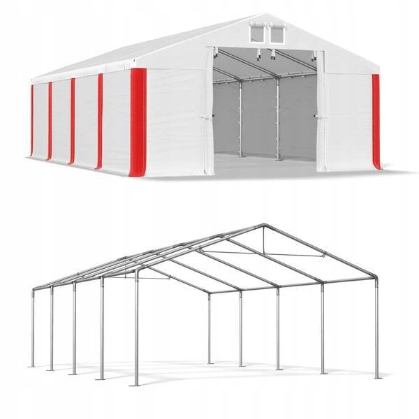 Priemyselný skladovací stan 5x8m, priemer 38 mm, silný