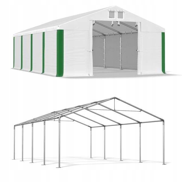 Letný skladovací stan 5x8m, oceľový sklad, pavilón