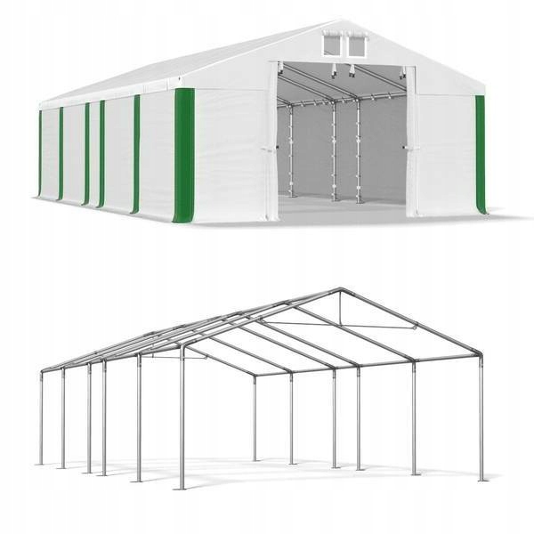 Stabilný skladovací stan 5x9m, silné vetranie