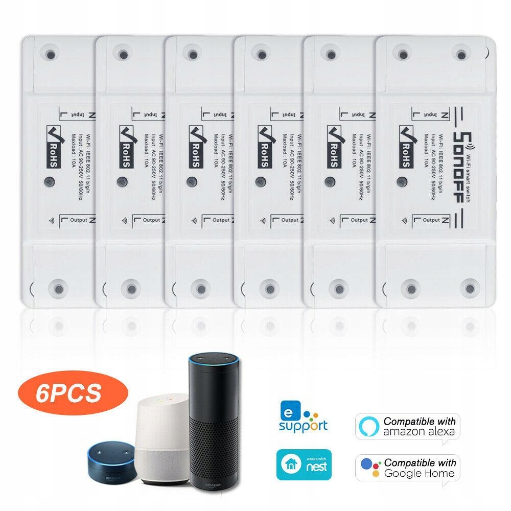 [6 ks] 1 / 10pc wifi prepínač univerzálny