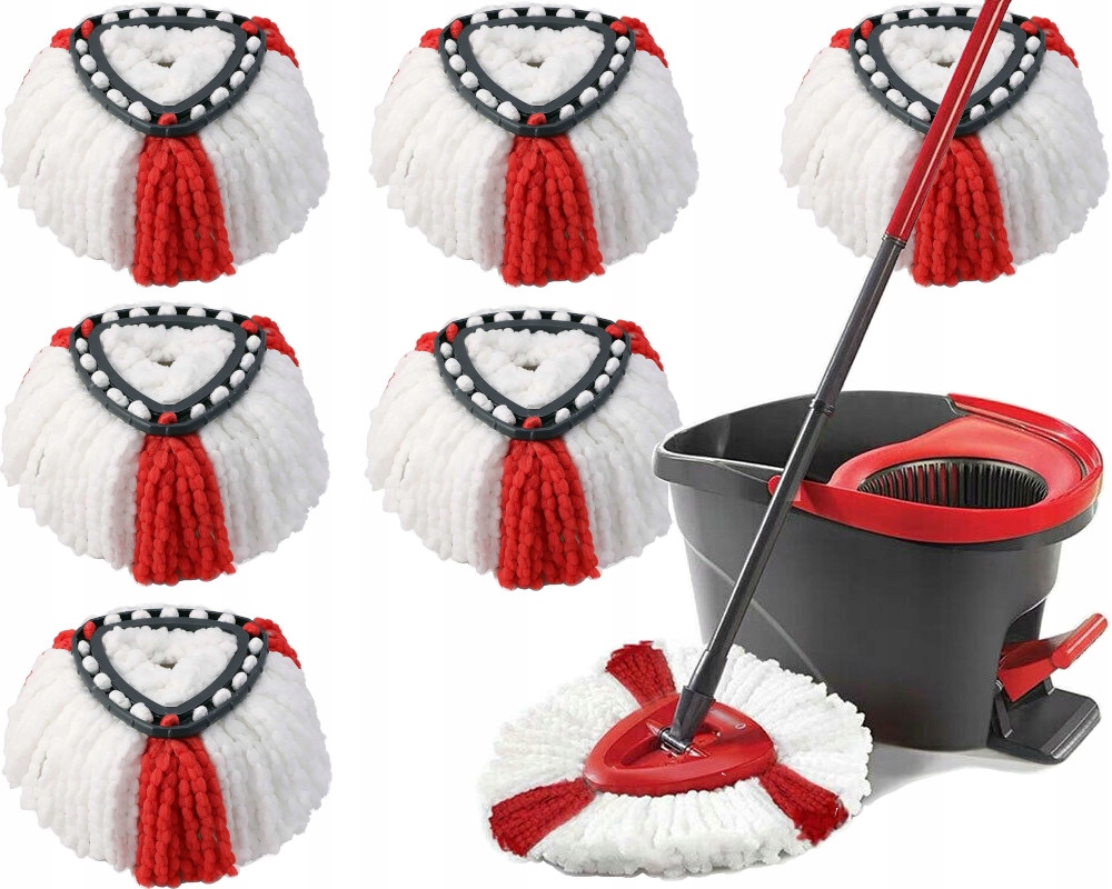 Náplň do rotačného mopu 6x INŠTALÁCIE Náplň do rotačného mopu VILEDA TURBO 35 cm