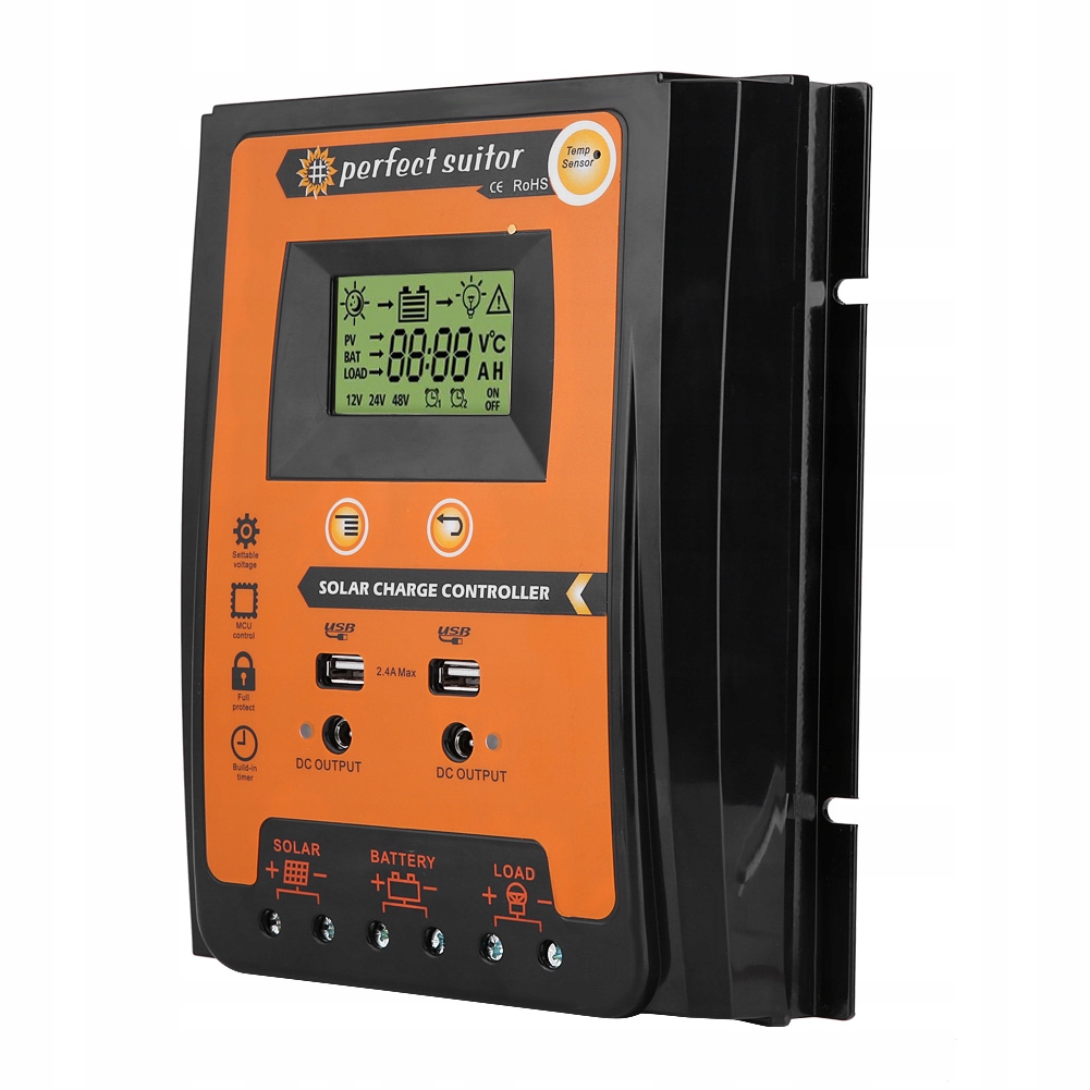 70A solárny regulátor, 12 / 24V MPPT regulátor