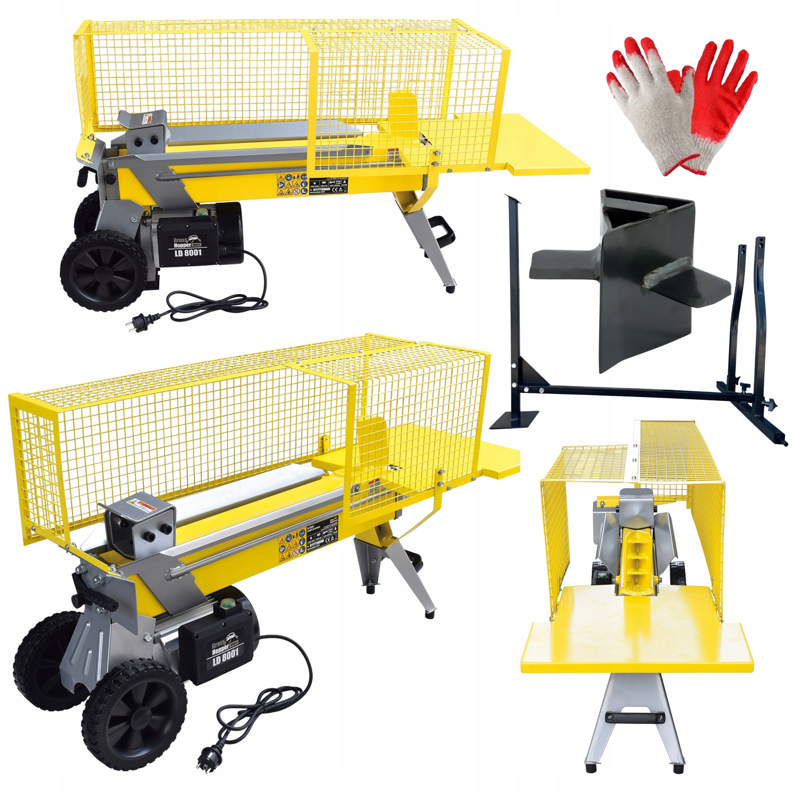 ŠTÍPANIE DREVA 8 TON 8T 52cm + PRÍDAVNÝ KLIN + PRÍDAVNÁ SÚPRAVA STOJANOV