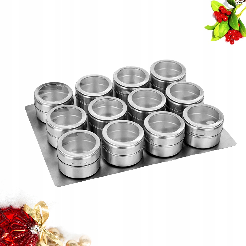 9PCS korenička z nehrdzavejúcej ocele viditeľná magnetická vid