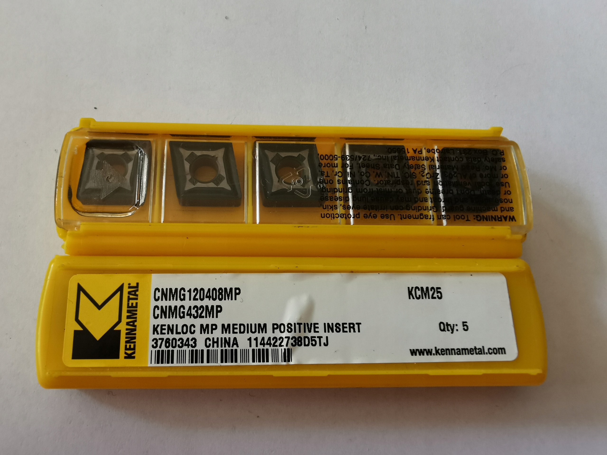 A043 CNMG 120408 MP KCM25 KENNAMETAL # FAKTÚRA