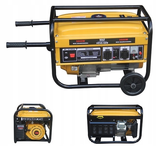 SADA GENERÁTORA 3 500 W AVR GENERÁTOR HEX 3,5 KW