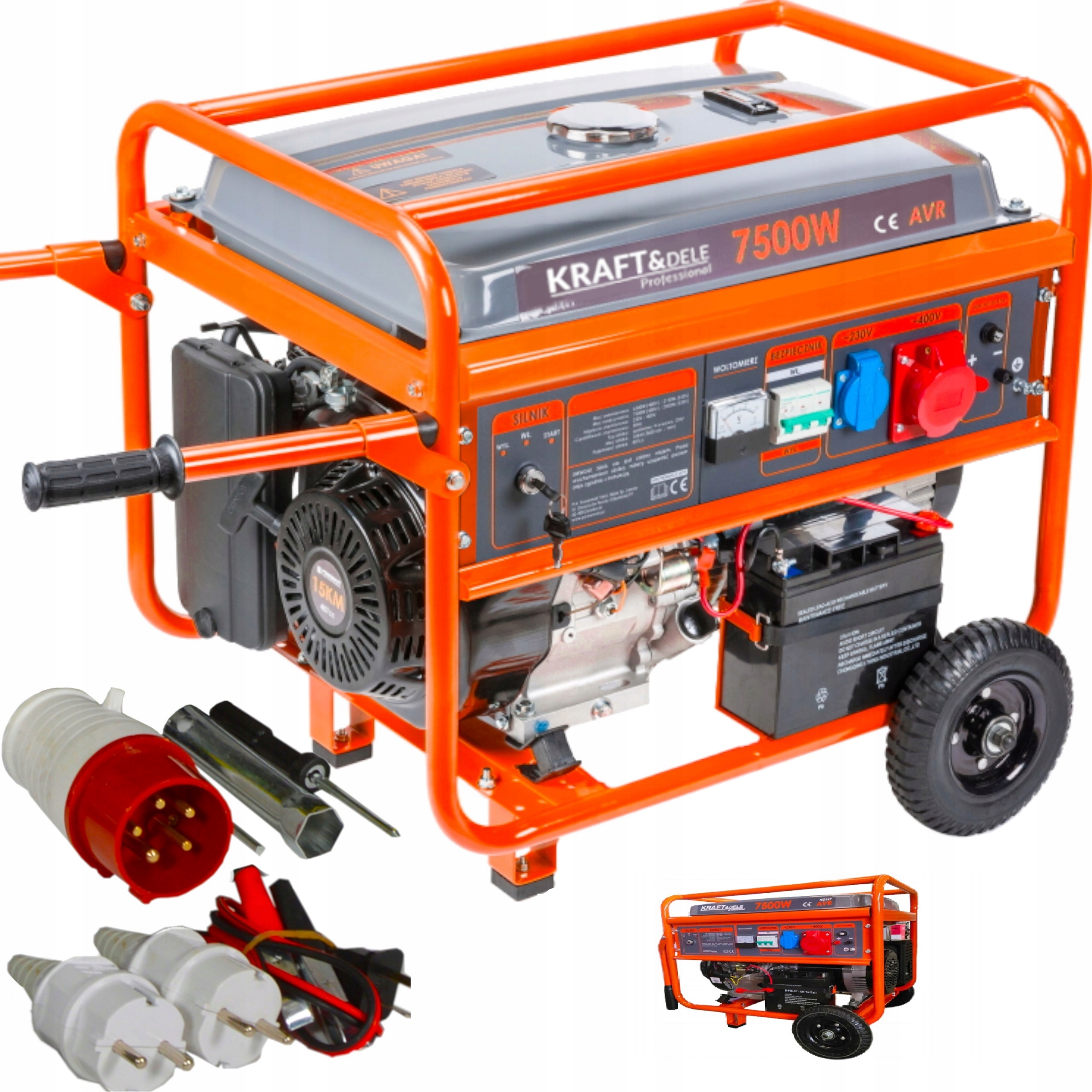 SADA GENERÁTORA 7,5kW GENERÁTOR 230 400V 3F