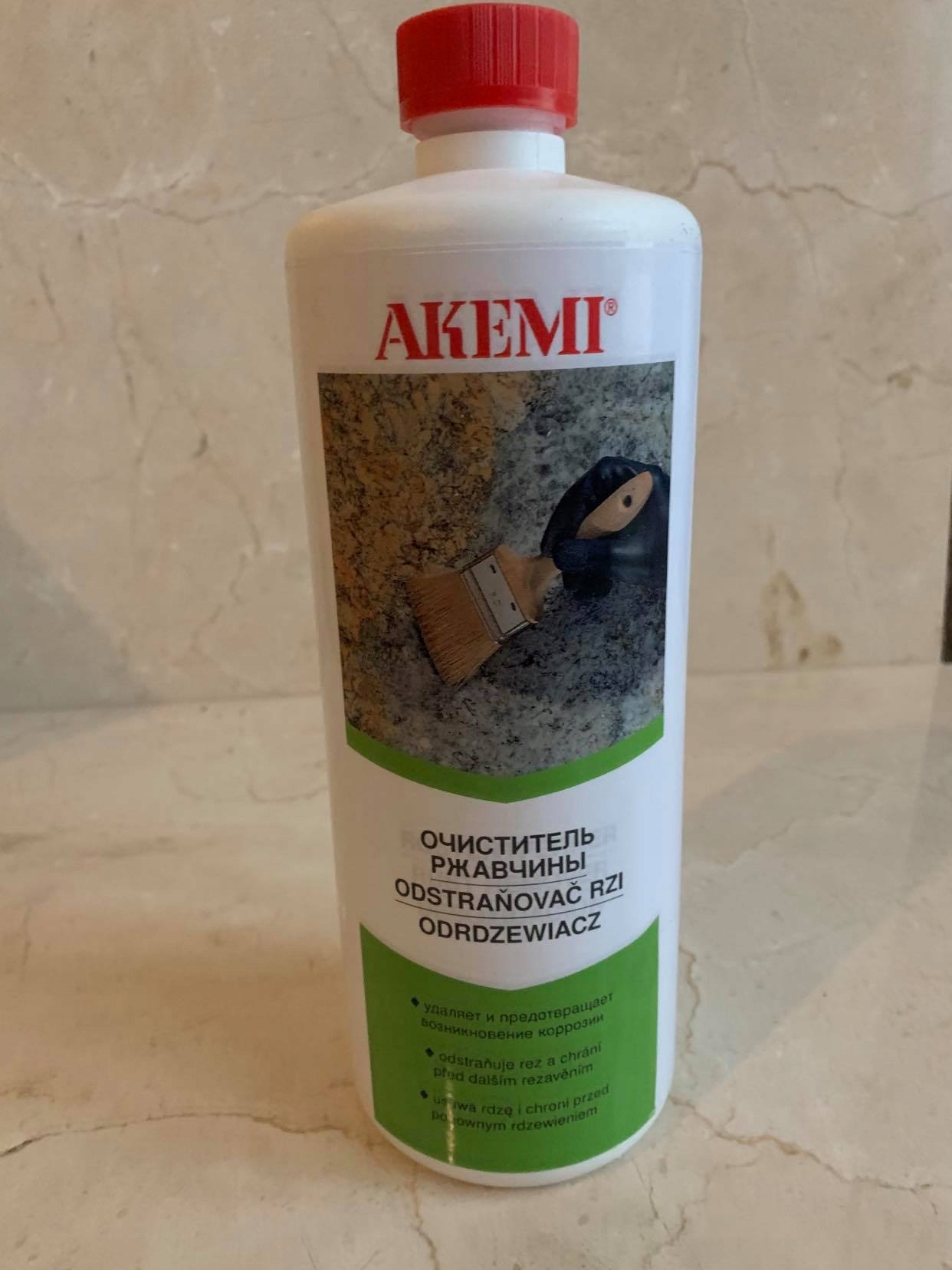 AKEMI ODSTRÁNENIE GÉLU NA ODSTRÁNENIE HROZNEJ ŽELEZY 1L