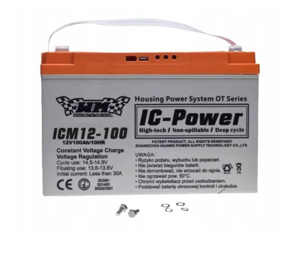 BATÉRIA ICM12-100 12V 100AH SOLÁRNA, KEMPOR