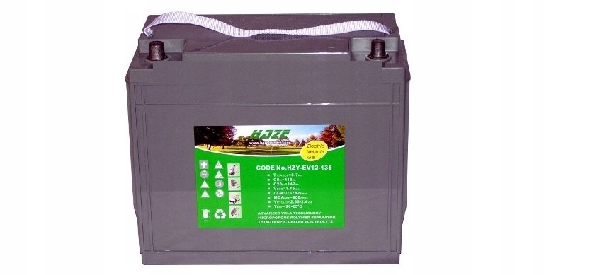 GÉLOVÁ BATÉRIA ELEKTRICKÉ GOLFOVÉ VOZÍKY 12V-135Ah