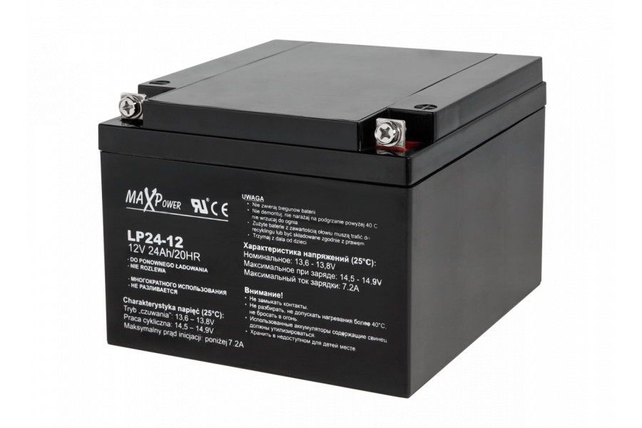 GÉLOVÁ BATÉRIA 12V 24AH MAXPOWER VIPOW