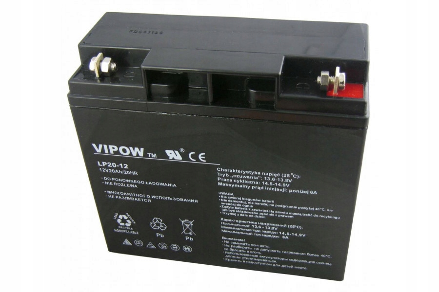 NABÍJACIA GÉLOVÁ BATÉRIA 12V 20AH VIPOW