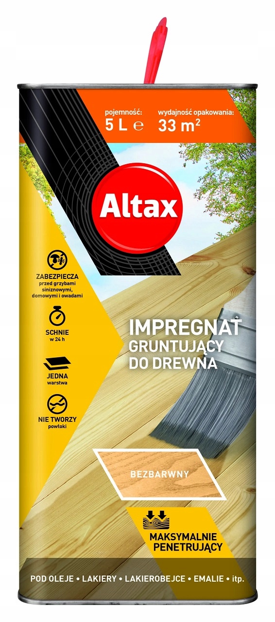 Altax impregnácia dreva, bezfarebná, 5 l