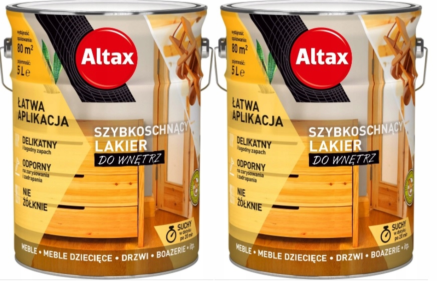 Altax rýchloschnúci lak, bezfarebný, 5 l