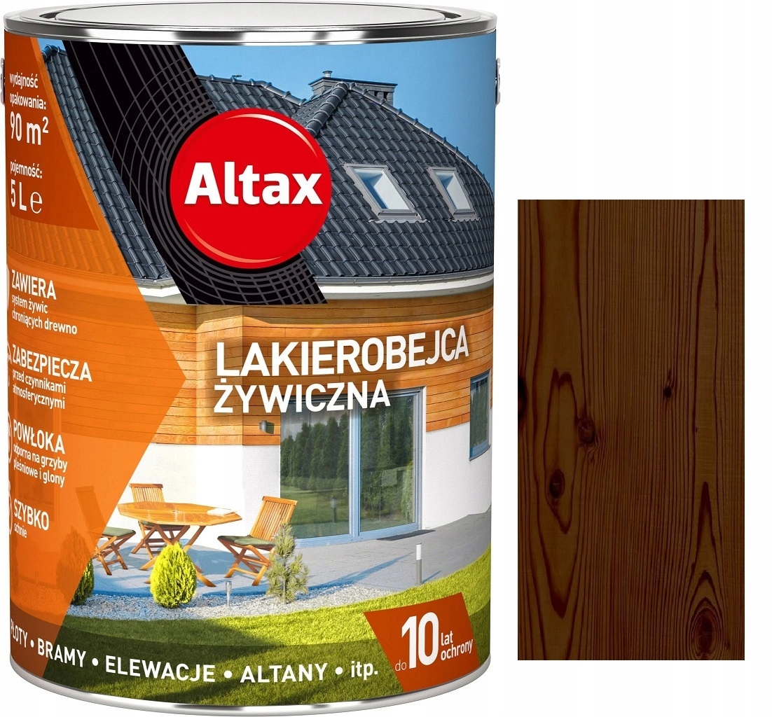 Altax lazúra na lak na báze rozpúšťadiel 5 l ROSANDER