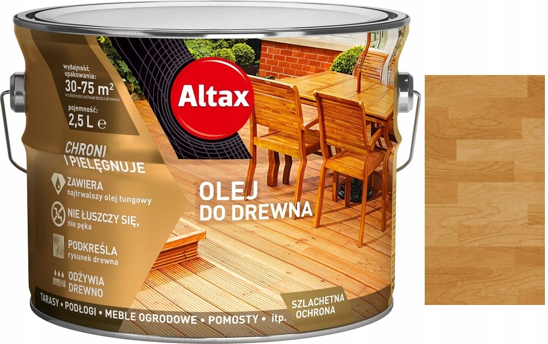 Olej na drevo dub Altax 2,5l