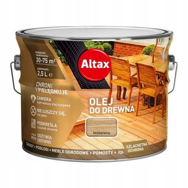 Altax ALTALT00360 Olej na drevo bezfarebný 2,5L