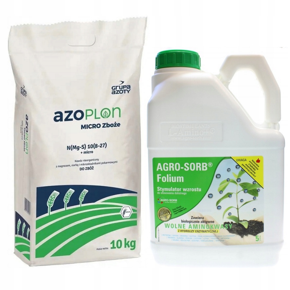 AZOPLON MICRO CEREAL 10KG + AGRO-SORB FOLIUM 5L