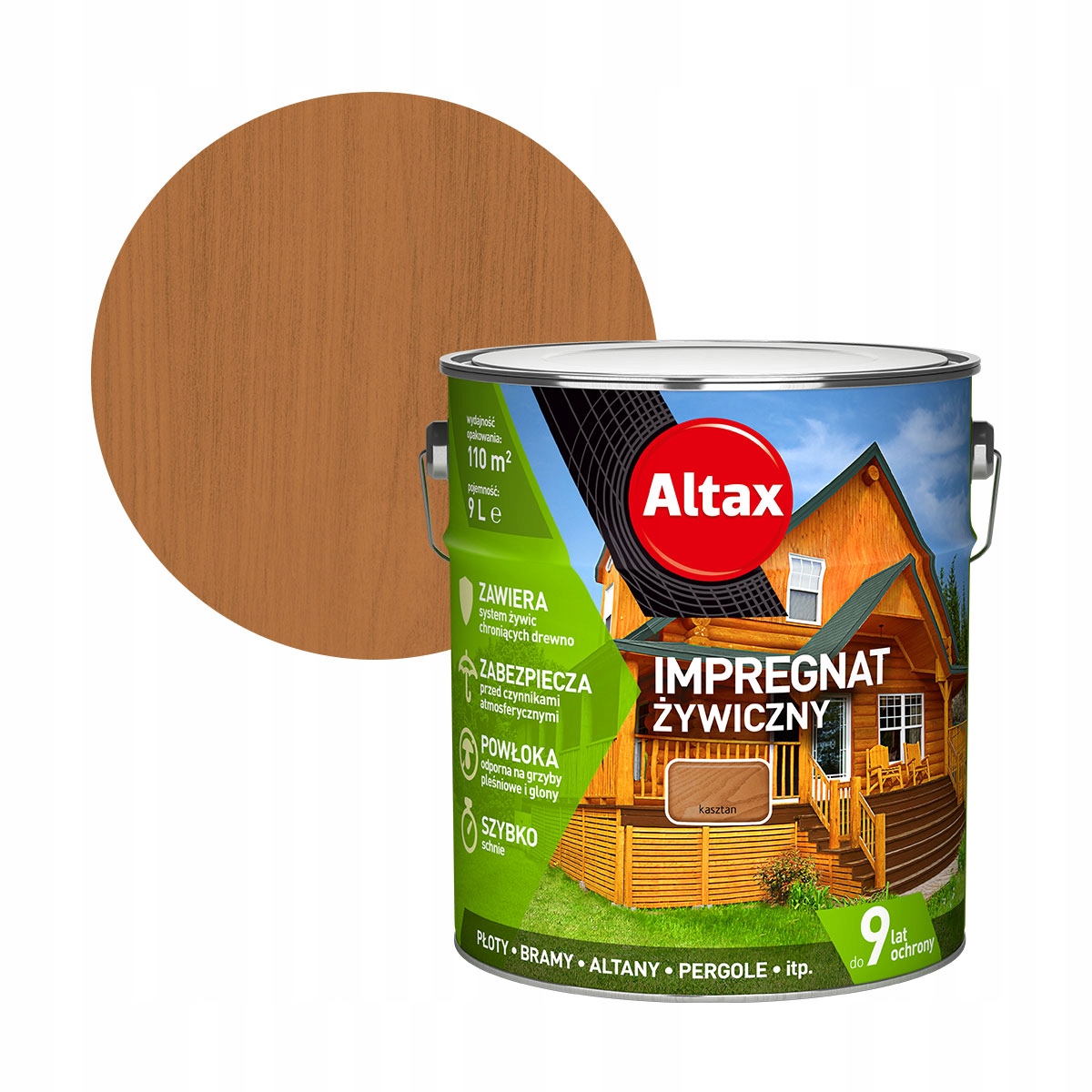 Altax živicová impregnácia 9L gaštan