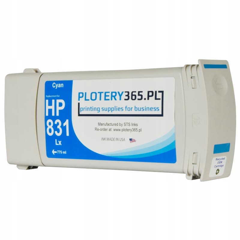 Azúrový atrament Designjet HP831 Latex 310 330 360 360