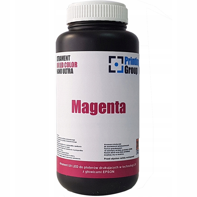 Flexibilný atrament pre UV tlačiarne MAGENTA 1l