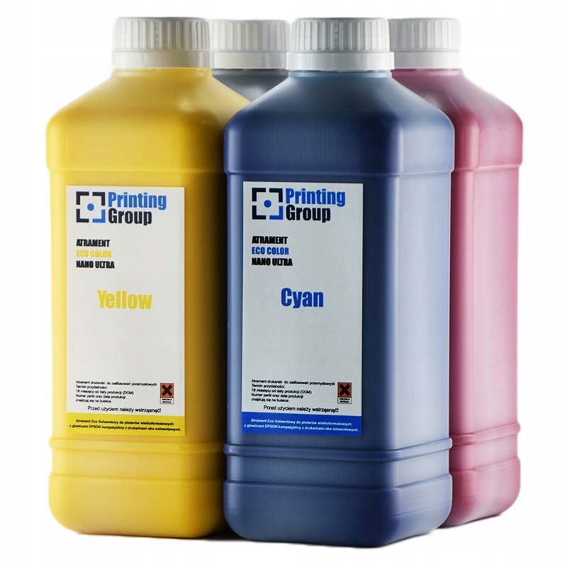 Ecosolvent ink CELÝ CMYK 4 LITRY
