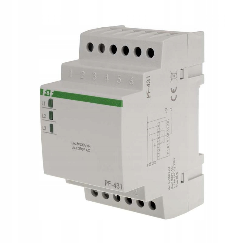 Automatický fázový spínač 3x230V + N PF-431 16A