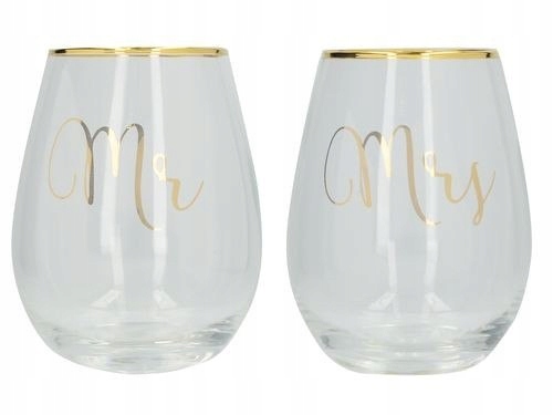 Ava Sada 2 pohárov na víno "MR & MRS"