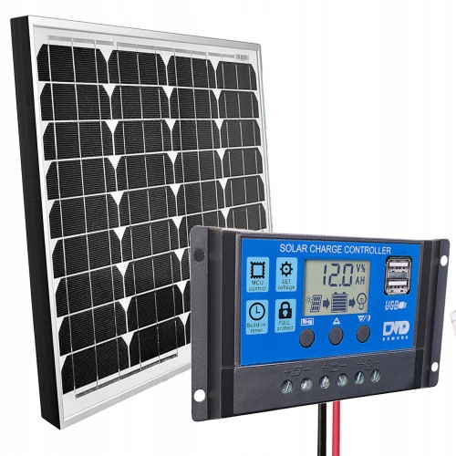 SOLÁRNA BATÉRIA 40W MONO 12V REGULÁTOR
