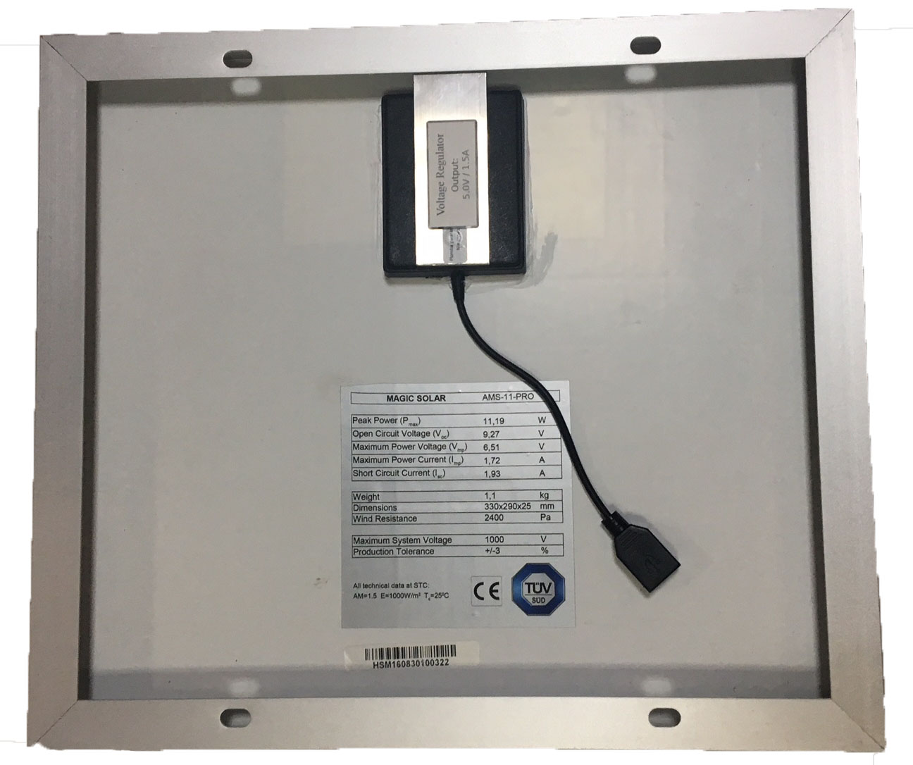 SOLÁRNY PANEL BATÉRIE SOLÁRNY 10W 5V USB NABÍJAČKA