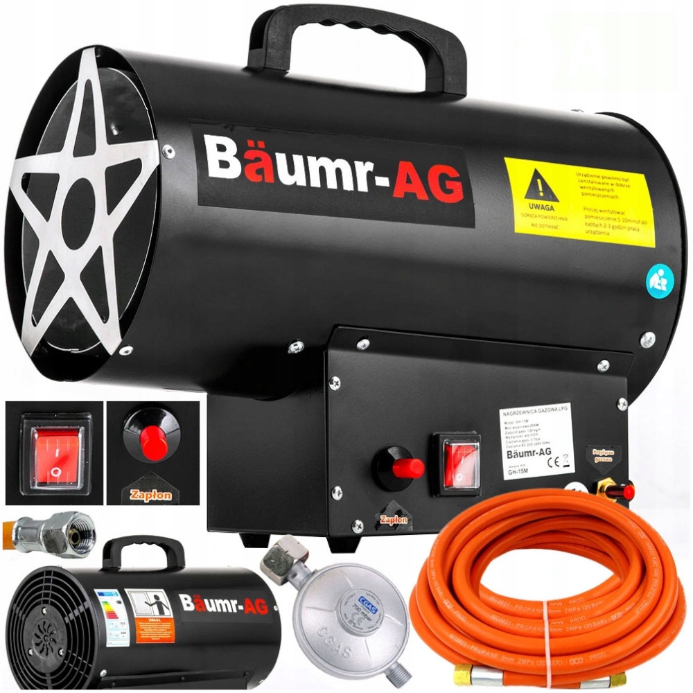 Baumr-Ag plynový ohrievač 25 kW + Zdarma od kapsell.mk