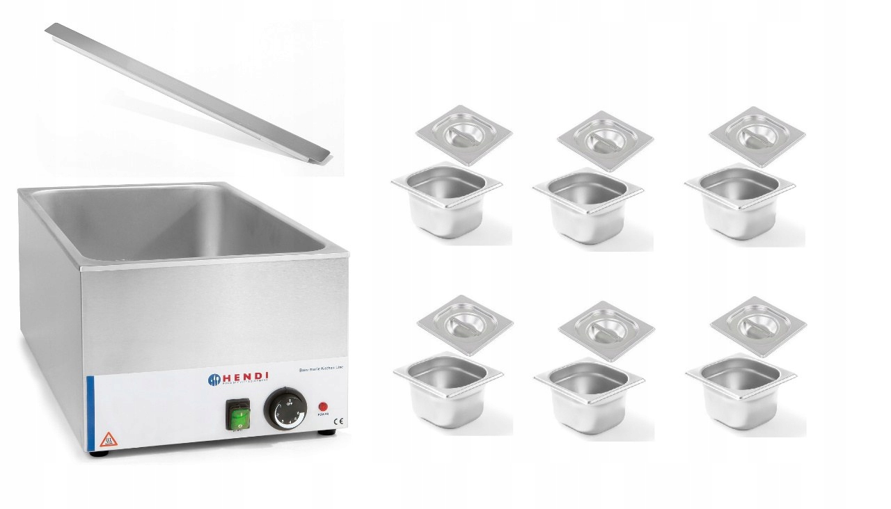 ELEKTRICKÉ POUZDRO GN GN 1/1 6x KONTAJNER + 6x VÍKO