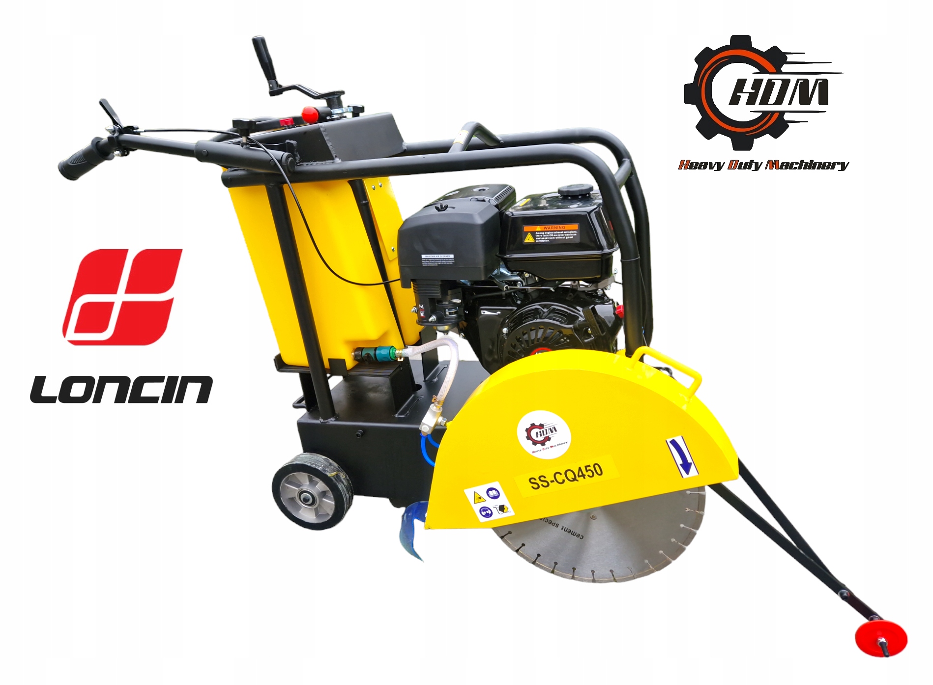 Benzínová píla pre stavebných robotníkov, na betón, na hoblíky HDM 145 mm