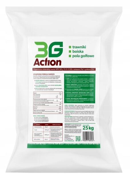 3G ACTION viaczložkové hnojivo, granule, 25 kg