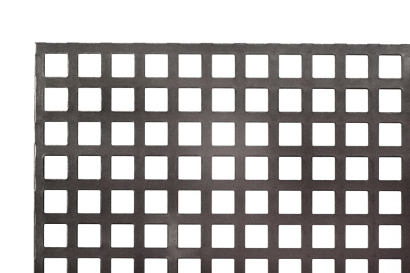 PERFOROVANÝ LIST QG8-12 ŠTVORCA 1m x 1m 2mm STA