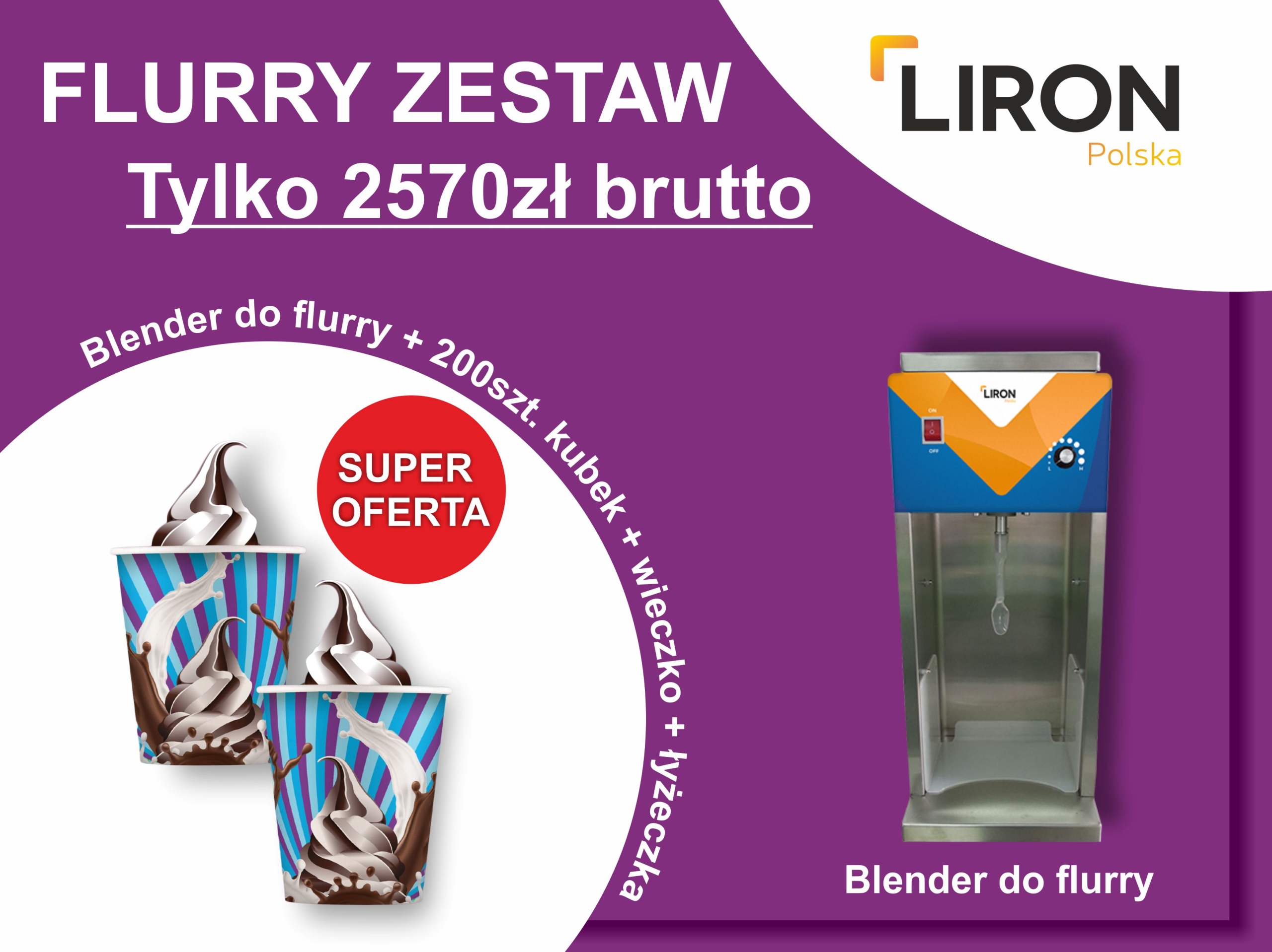 SÚPRAVY KVETOVÝCH ZMRZLÍN FLURRY SADA 200 KS CUPS