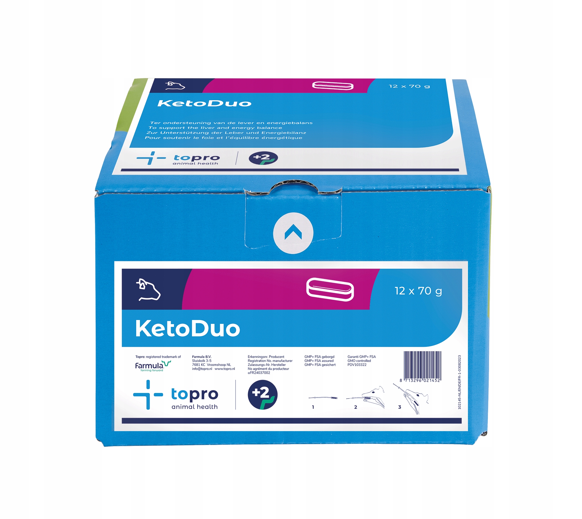KETO DUO bolus pre kravy na energiu KETOZY + REGENERÁCIA PEČENE 6 dávok