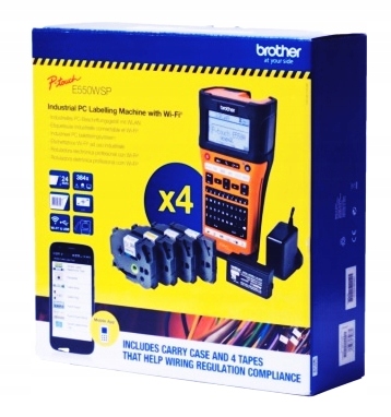 BROTHER PT-E550WSP CASE + 4 remene TZE