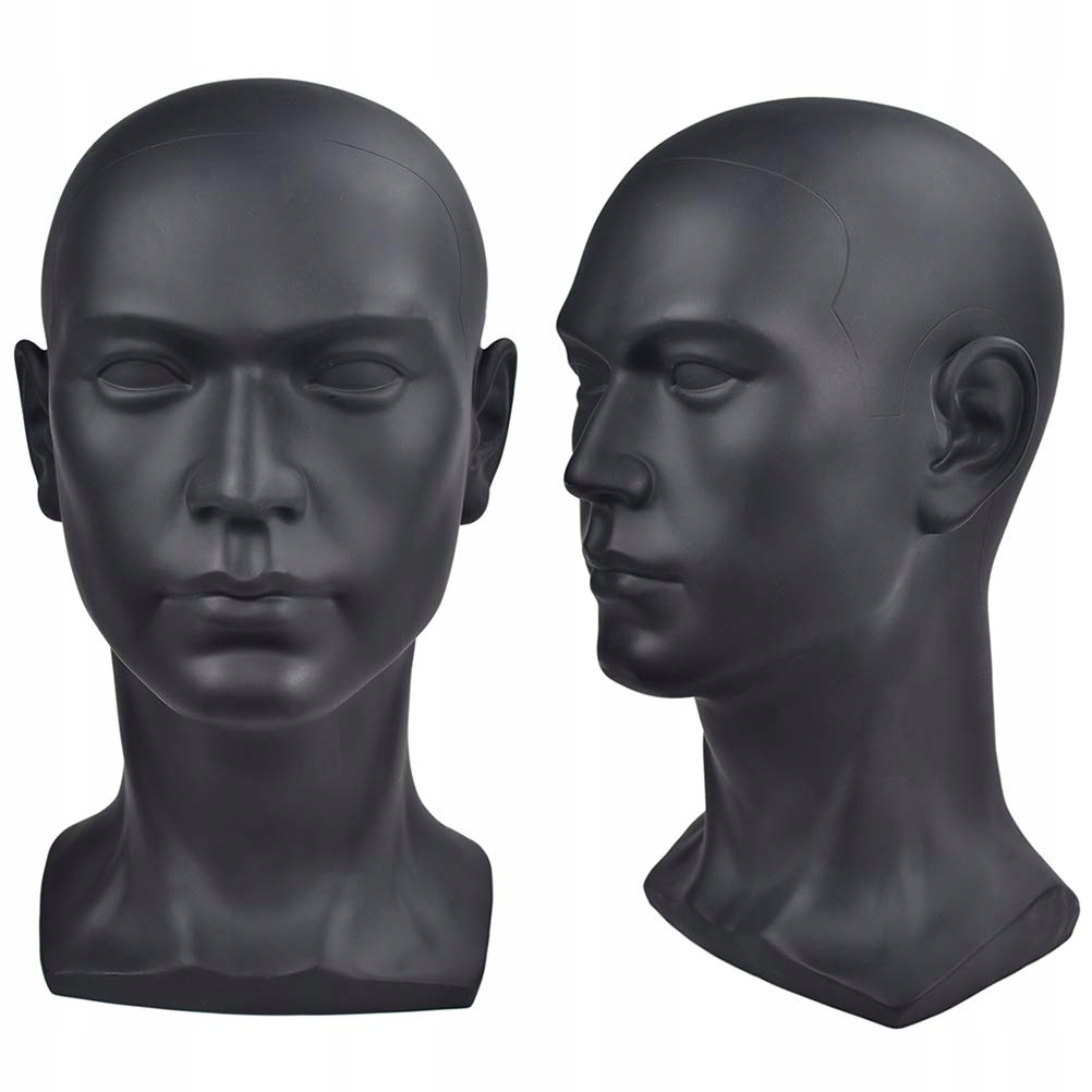 Ba Sha Head Muž Figurína čierna farba