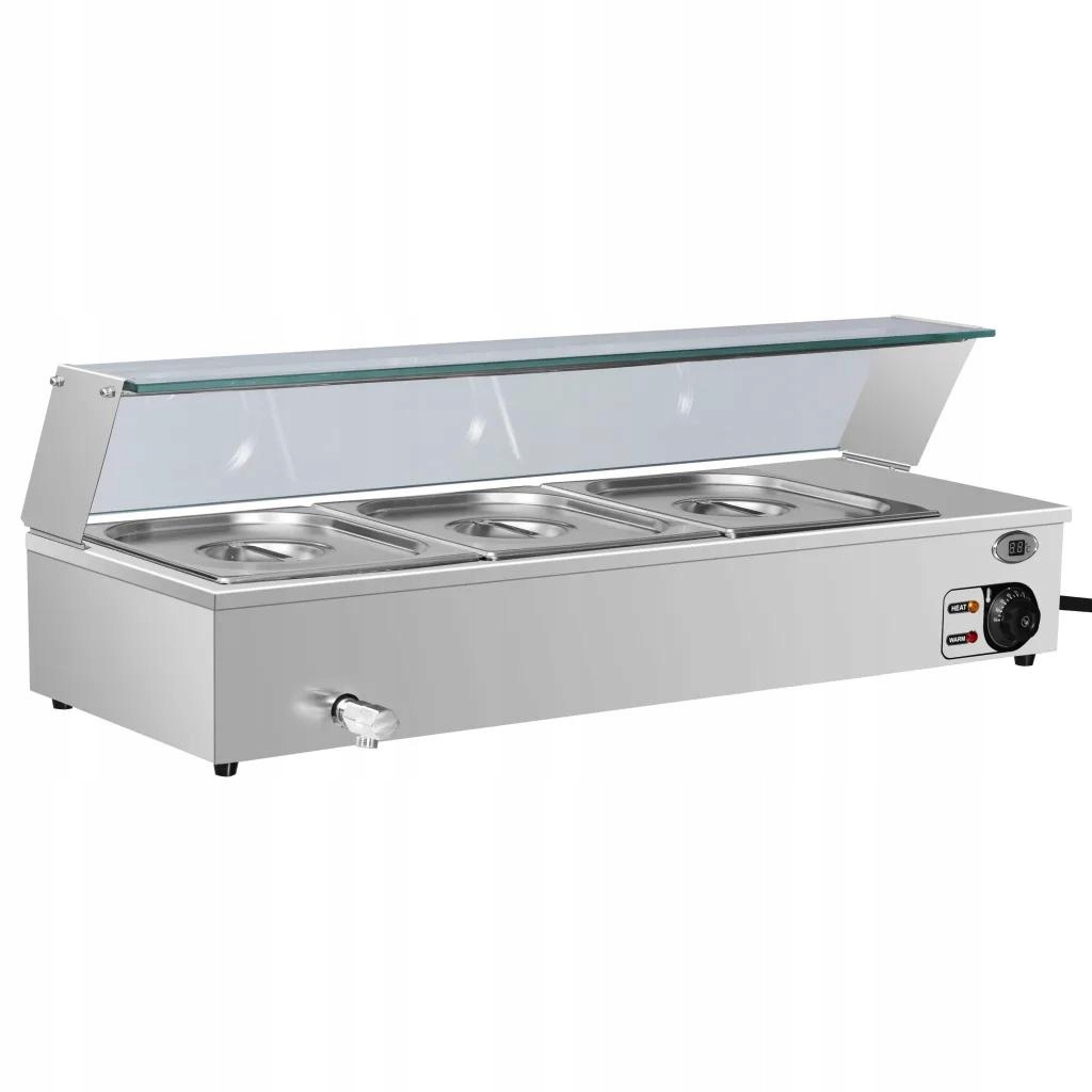 Ohrievač potravín Bain-marie 3 GN 1/2 nádoby