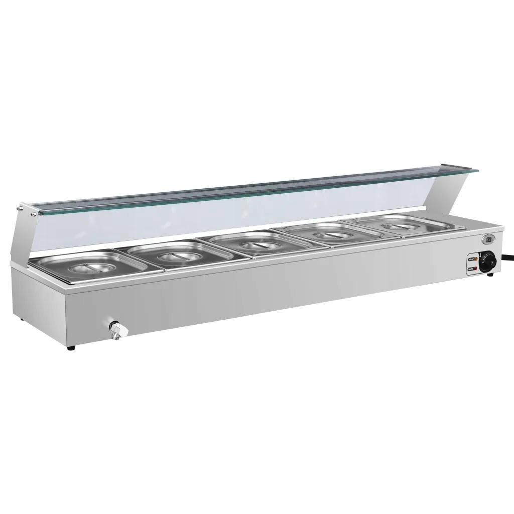 Ohrievač potravín Bain-marie 5 GN 1/2 nádob