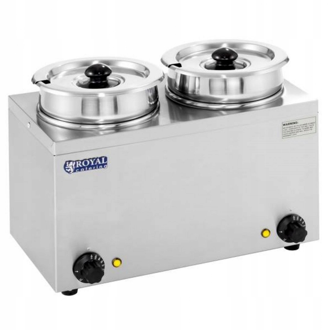 Elektrický ohrievač polievky bain-marie 300W 2x 3,8L