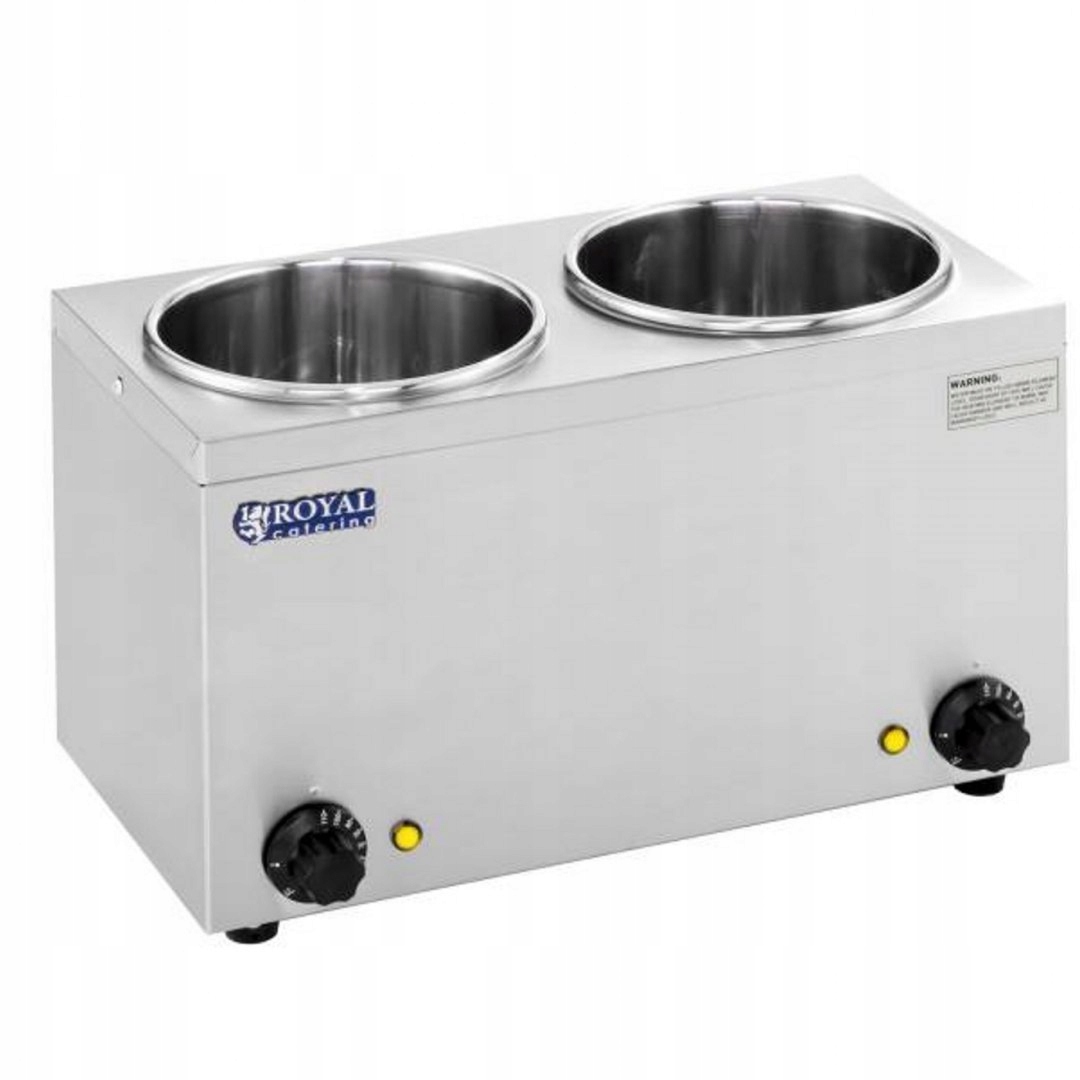 Elektrický ohrievač polievky bain-marie 300W 2x3,8L