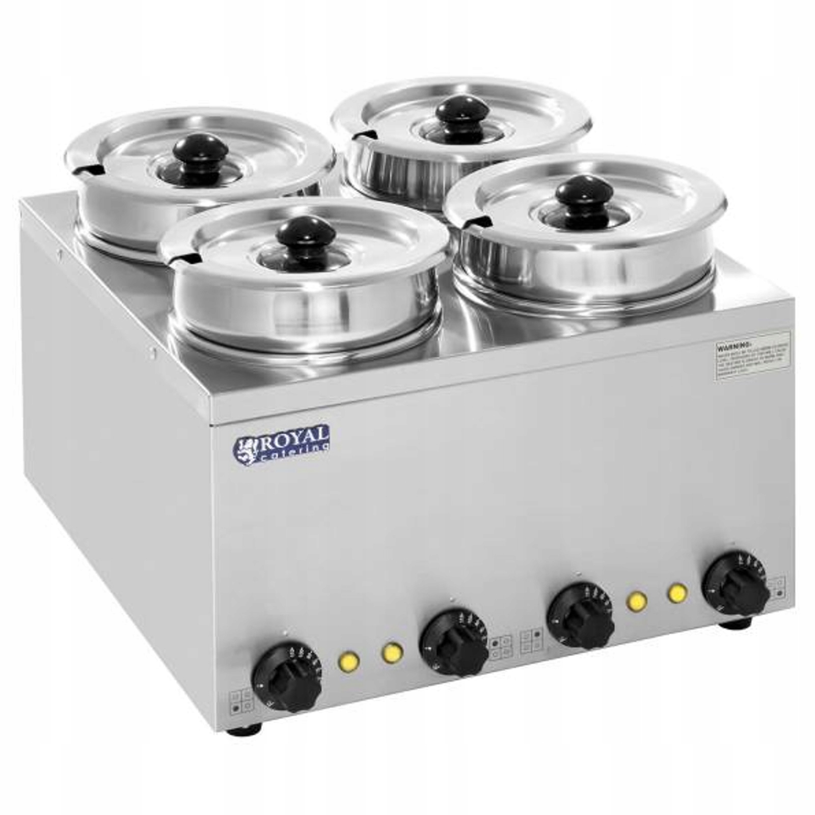 Ohrievač polievky Bain-marie 600W 230V 4 x 3,8L