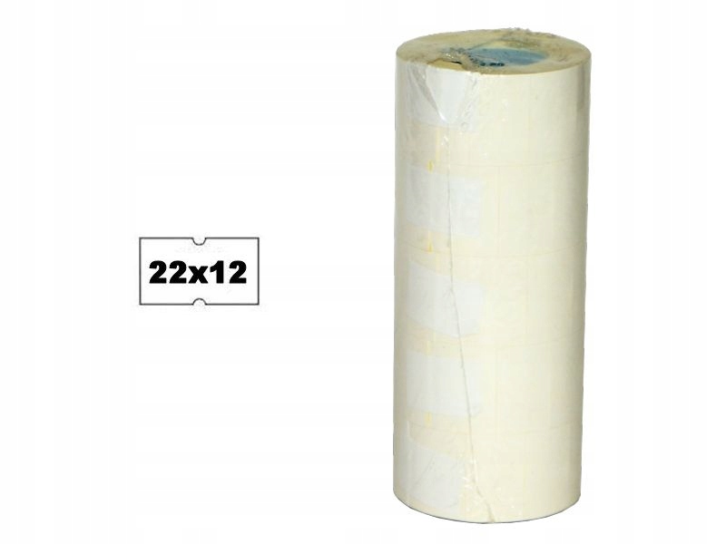 Biela páska, štítky na etiketovačku 22x12 100 ks